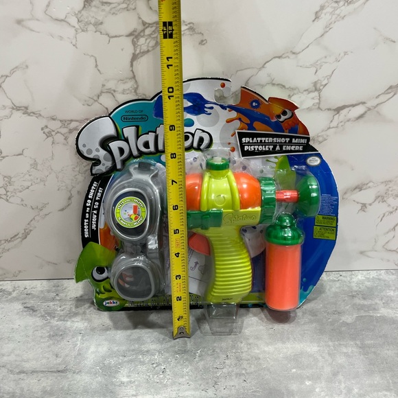 New 2017 Jakks Nintendo Splatoon Splattershot Mini Blaster Gun Set slime goggles - Picture 12 of 13